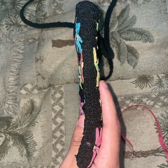 Vintage Crossbody crotchet bag woven bag floral bag y2k bag travel bag - Picture 10 of 12